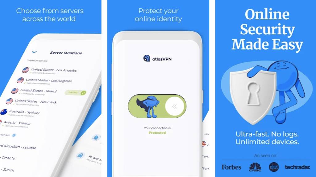 تحميل تطبيق Atlas VPN Premium مجانا للأندرويد