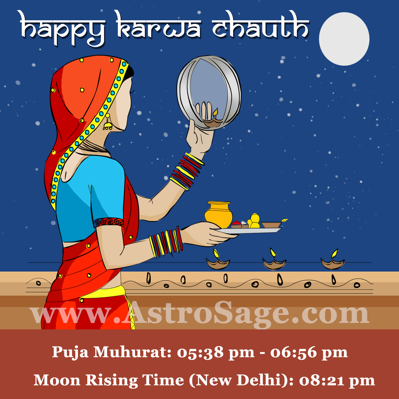 AstroSage Magazine Karwa Chauth Puja Vidhi & Muhurat
