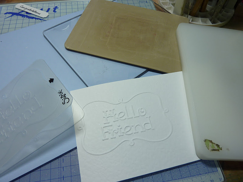 Simply One of a Kind Cuttlebug Embossing Tip... NO Lines!
