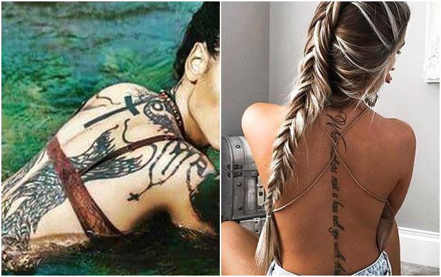 53 Foto Gambar Tato Keren Dipunggung #Tattoo 3D Salib, Tribal Dan Henna Ditubuh Wanita ini 53 Foto Gambar Tato Keren Dipunggung #Tattoo 3D Salib, Tribal Dan Henna Ditubuh Wanita ini