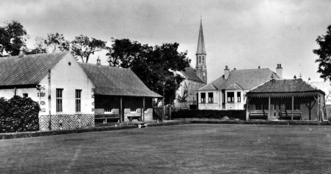 Tour Scotland Old Photograph Bowling Green West Calder Scotland