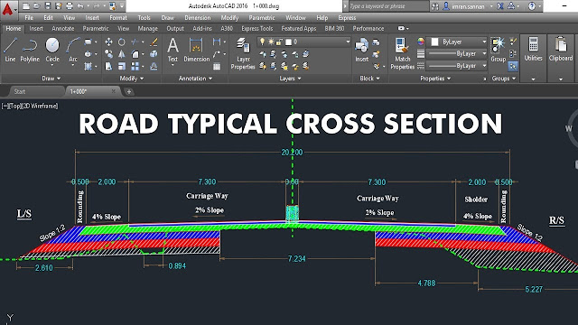 How to Make Road Cross section