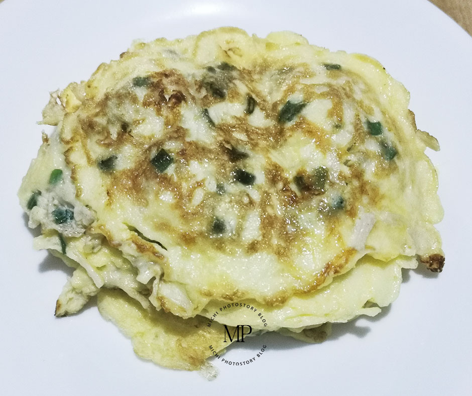 Michi Photostory Korean Enoki Mushroom Omelette