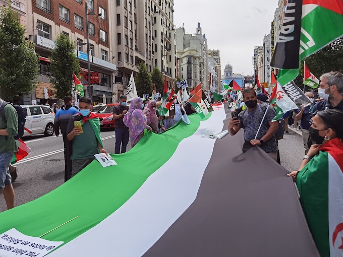 El pueblo saharaui recuerda en pleno corazón de Madrid su heroica lucha contra la ocupación marroquí.