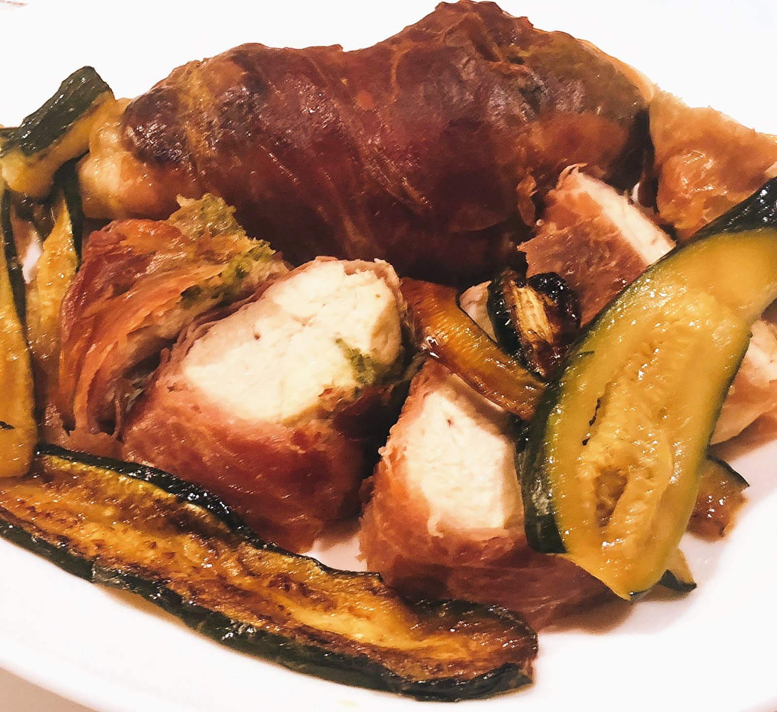 Manuela ai fornelli Petto di pollo al pesto e prosciutto