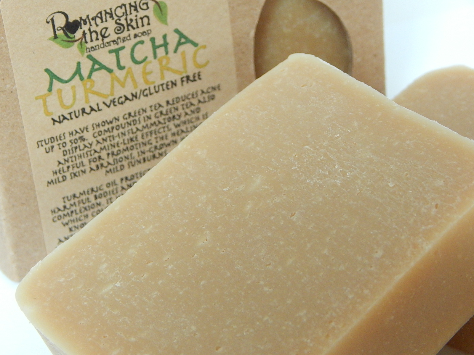 Natural Matcha Turmeric Soap (Vegan/Gluten Free)