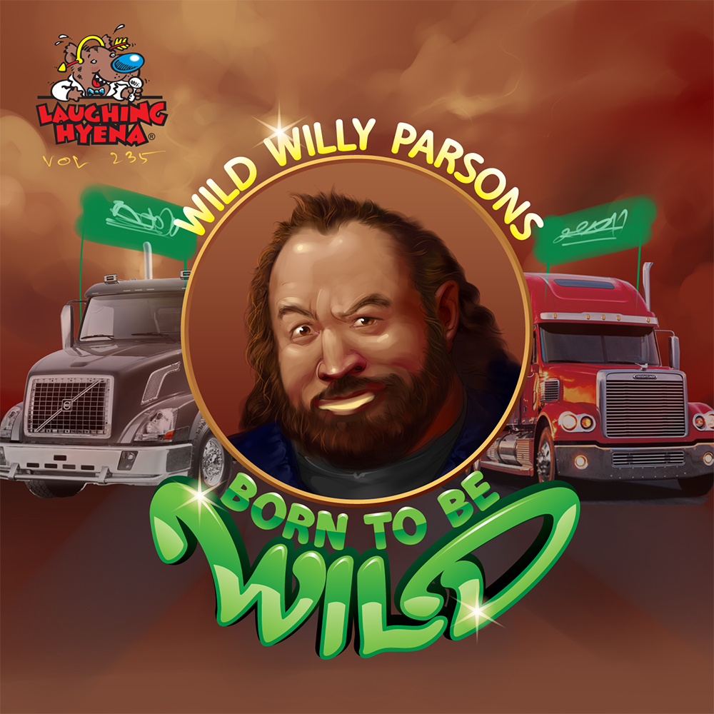 wild willy parsons audio cd cover cartoon artwork illustration design