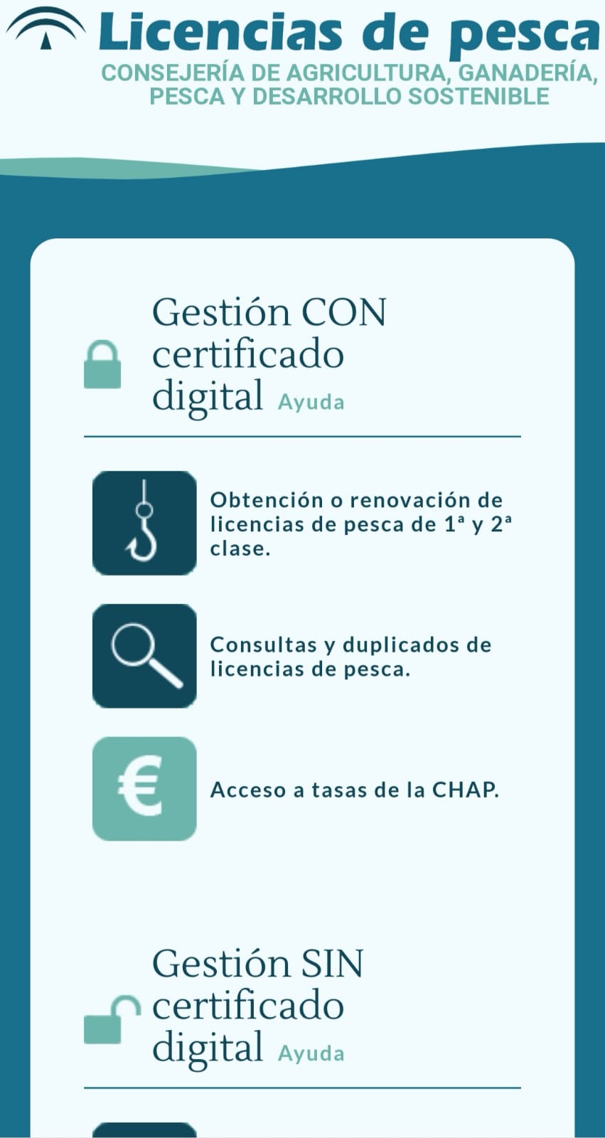 Licencias De Pesca Junta De Andalucia Pesca Información Licencias De Pesca Junta De Andalucia Pesca Información