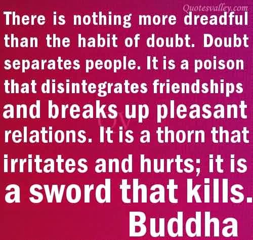 Medusa's Kitchen: I Do Not Doubt...