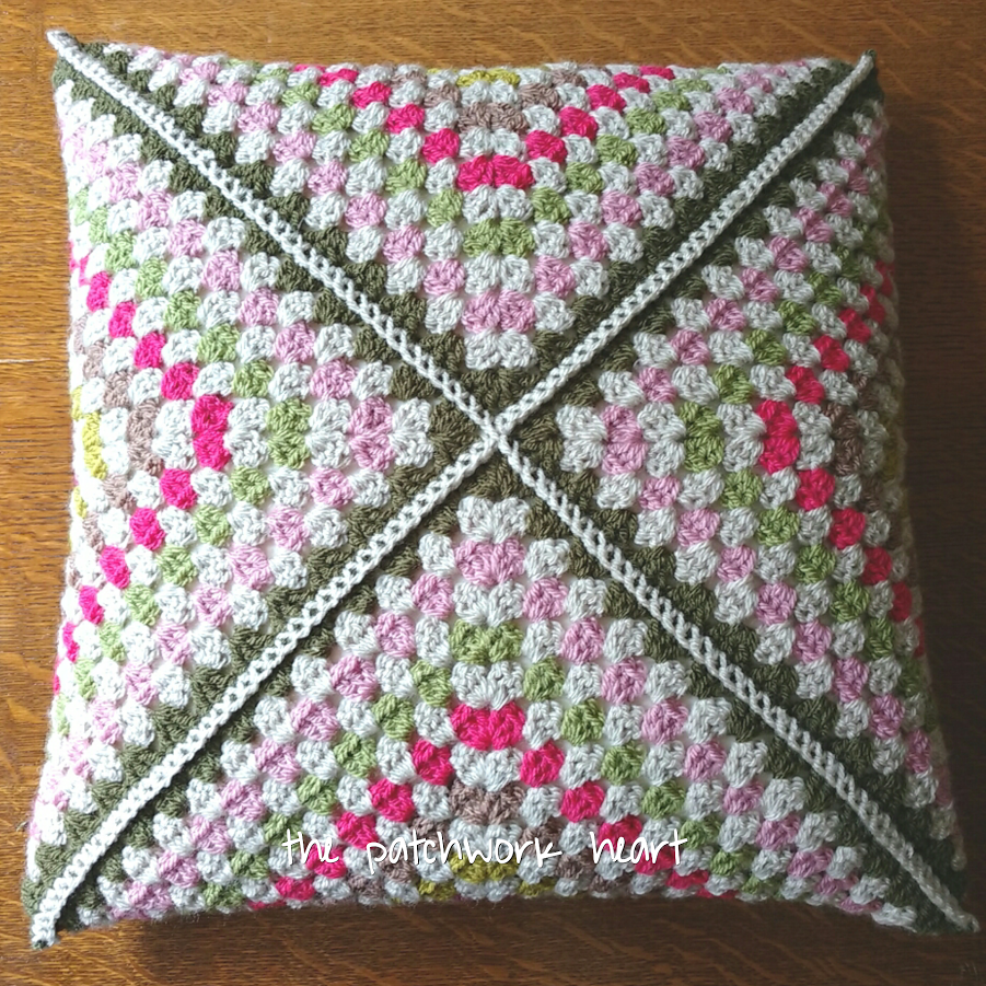 The Patchwork Heart Wrap Around Cushion Cover Tutorial
