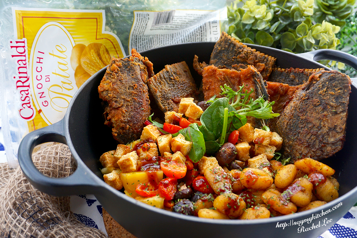 Say My Kitchen Deep Fried Fish Heads & Bones with Gnocchi