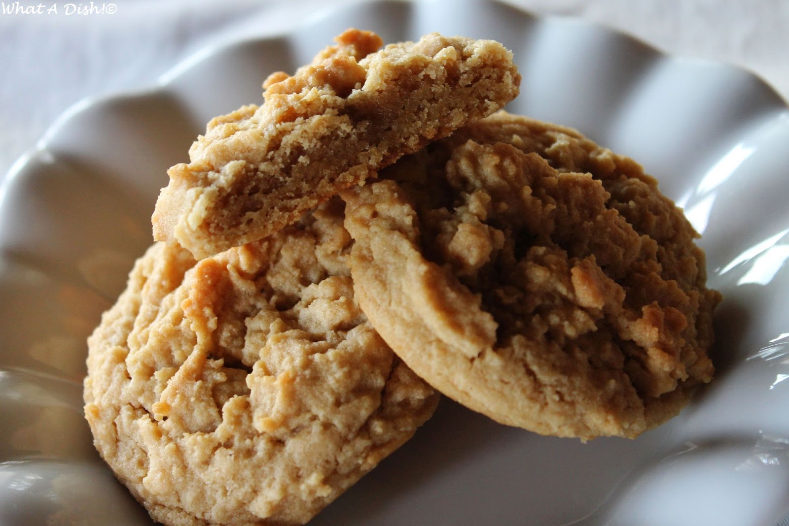What A Dish! Easy Drop Peanut Butter Cookies