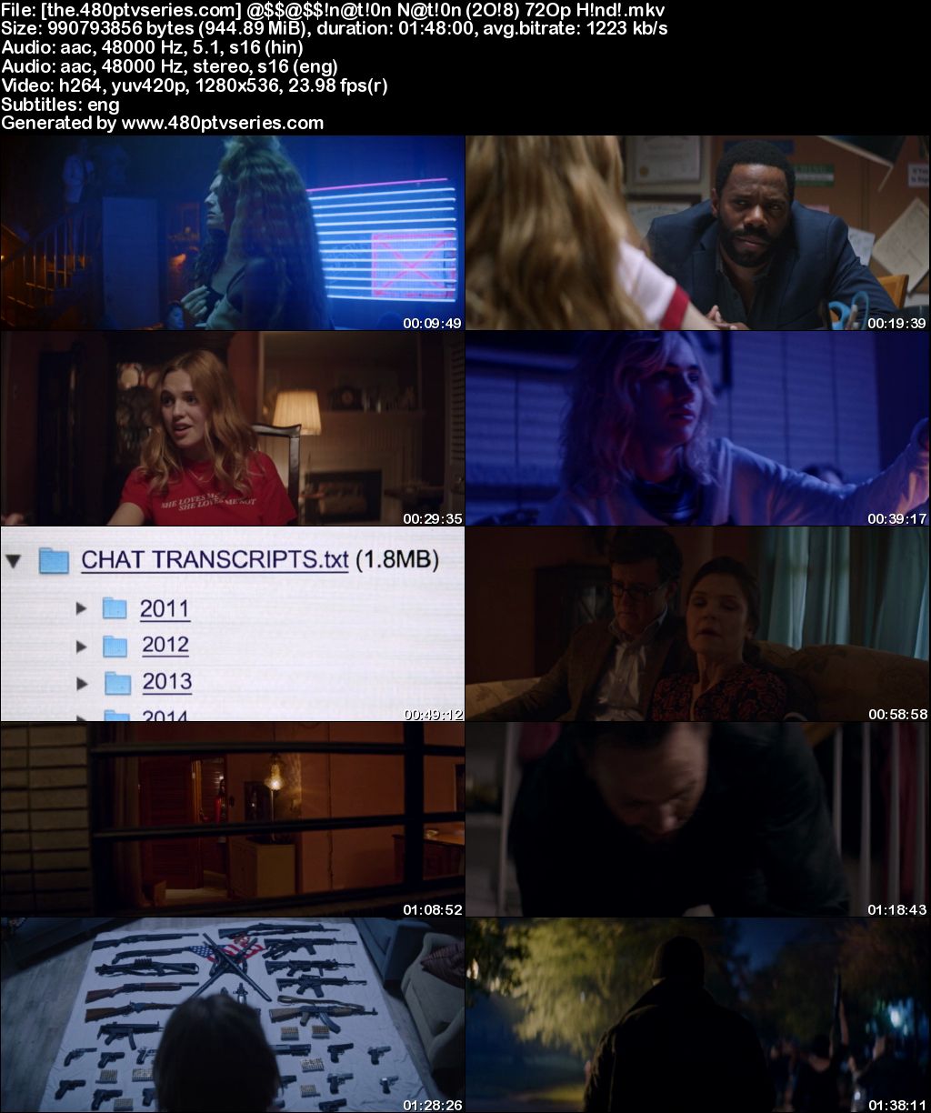 Watch Online Free Assassination Nation (2018) Full Hindi Dual Audio Movie Download 480p 720p Bluray