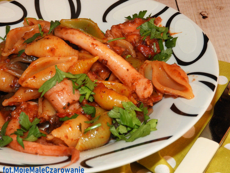 Makaron Z Osmiornica Przygotowanie Oblednej Osmiornicy Moje Male Czarowanie Dorota Owczarek