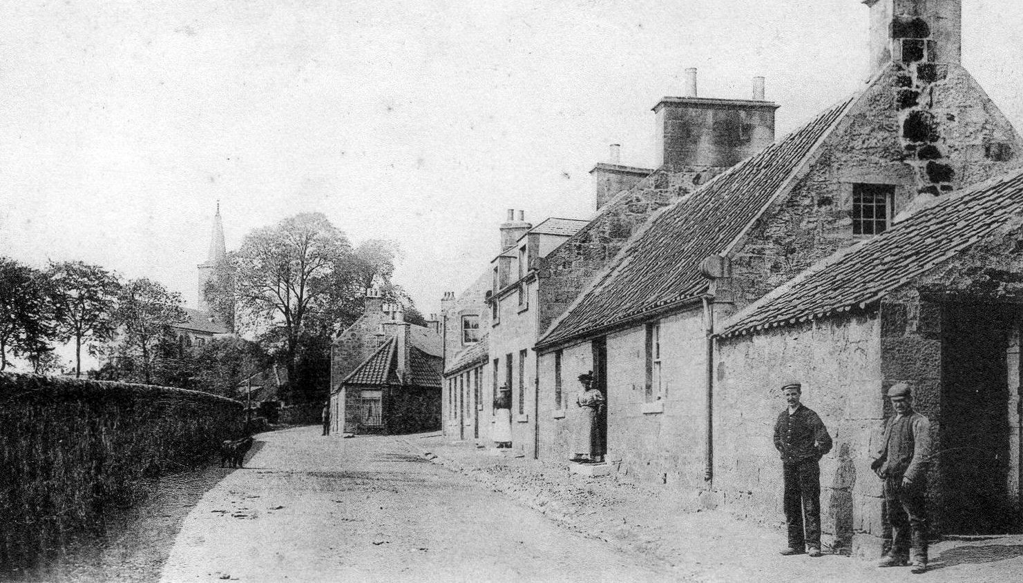 Tour Scotland Old Photograph Northall Road Markinch Fife Scotland