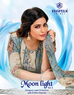 Deeptex Moon Light Vol 5 Lawn Dress Material Collection