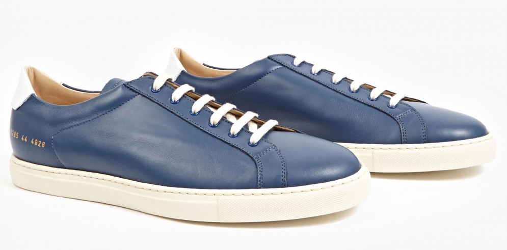 Summer Love For The Navy: Common Projects Navy Leather Achilles Sneaker ...