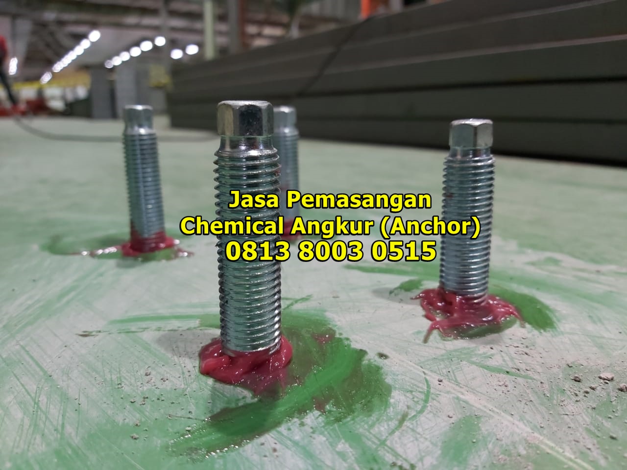Jasa Pemasangan Chemical Angkur (Anchor) Chemical Anchor Indonesia