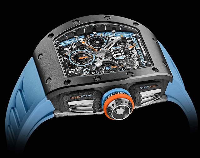 Richard Mille RM 11-05 Automatic Flyback Chronograph GMT in Grey Cermet