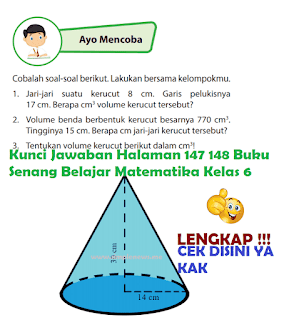 Lengkap Kunci Jawaban Halaman 147 148 Buku Senang Belajar Matematika Kelas 6 Simple News Kunci Jawaban Lengkap Terbaru
