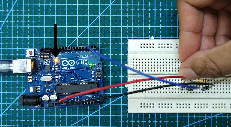 DIYTechStudio: How to connect a Push Button to Arduino UNO (Method 1