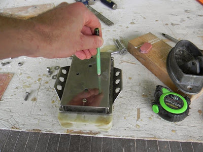 Ericson 25, Oystercatcher: Spars, Mast Hinge, Part 6: Drilling Mounting ...