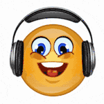 Listening music GIF emoji