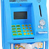 ATM Machine Piggy Bank with Personal ATM Card & LCD Display for Kids (Orange & White )