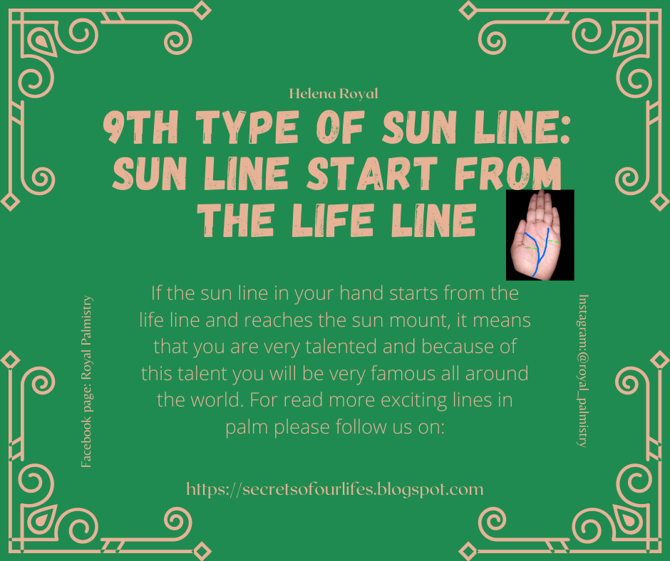 Quick Guide of Sun Line in palmistry 12 Lines of Fame, Wealth, and
