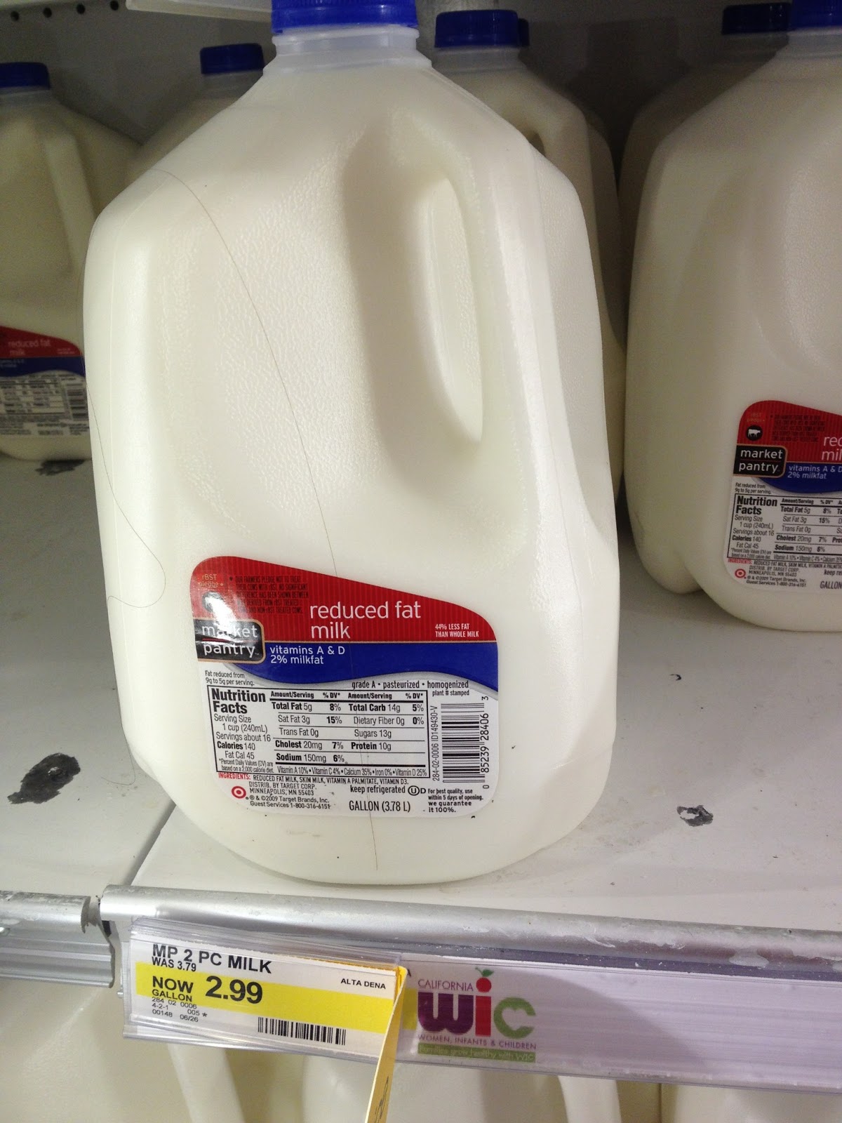 Daddy aves The Bank Gallon of Milk ONLY 1.99 at Target