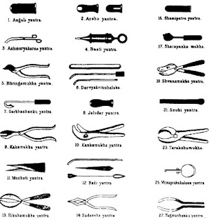 Surgical Instruments Used by Sushrut