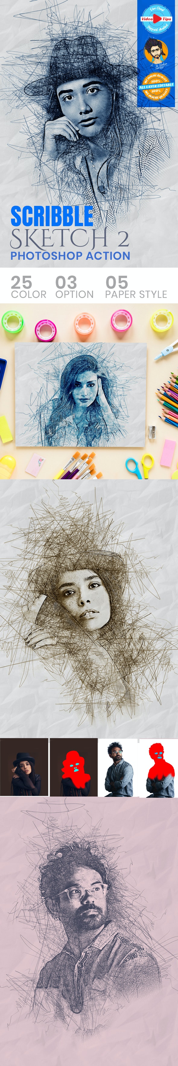 GraphicRiver - Scribble Sketch Photoshop Action 31050617 2 Scribble%2BSketch%2B2%2BPhotoshop%2BAction