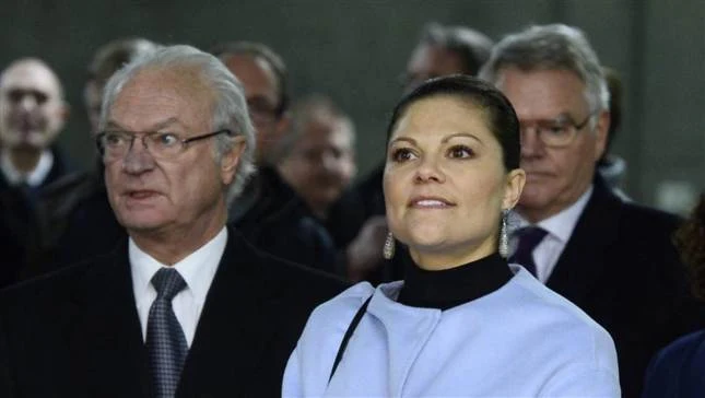 King Carl Gustaf and Crown Princess Victoria