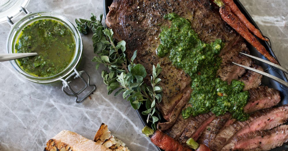 Carne a la brasa con Salsa Chimichurri Media Hora para Cocinar