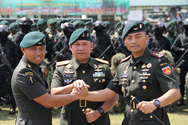 Danrem 074/Wrt Pimpin Serah Terima Jabatan Dan Lepas Sambut Danyonif Raider 408/Sbh
