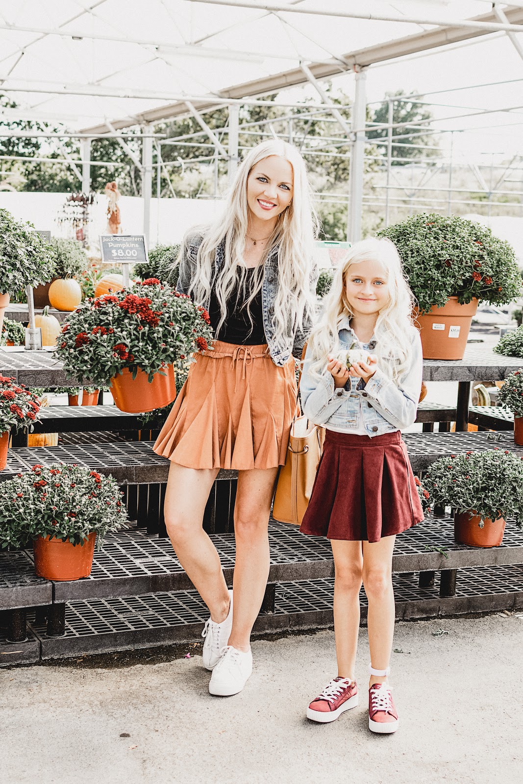 One Rust Skirt + Fall Staples = Endless Outfits - Daphnie Pearl