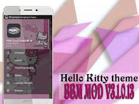 Download BBM Mod Hello Kitty Apk v.3.2.0.6 Terbaru dan Game