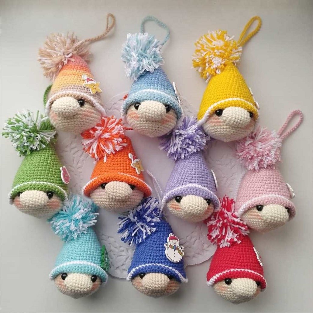 Crochet Christmas Gnome Ornament Amiguroom Toys Crochet Christmas Gnome Ornament Amiguroom Toys