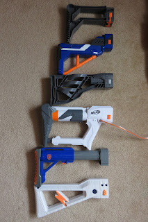 nerf tri strike stock