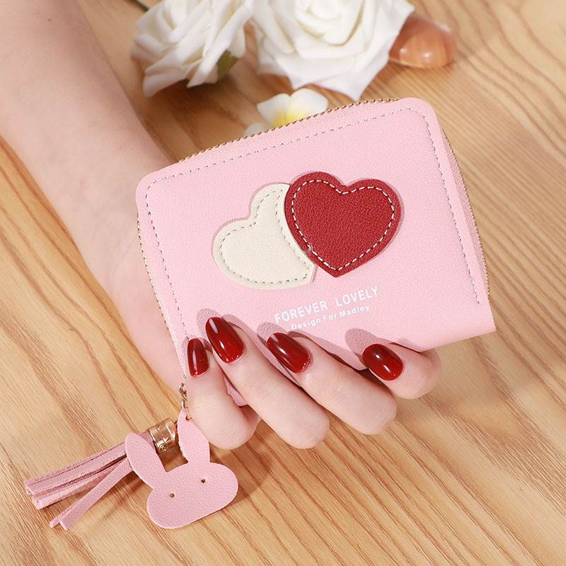 Ví Nữ Mini Ngắn Cầm Tay Dễ Thương Nữ Tính Hàn Quốc TVNN292