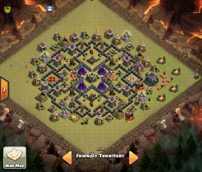 unbeatable clash of clans town hall 9 base