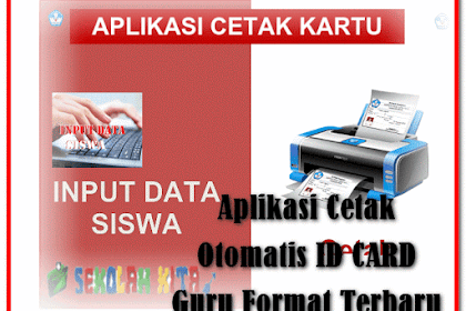 Aplikasi Cetak Otomatis Id Card Guru Format Excel.Xls