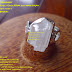 Cincin PERAK batu MANI GAJAH kristal Alami model 1 by: IMDA Handicraft Kerajinan Khas Desa TUTUL Jember