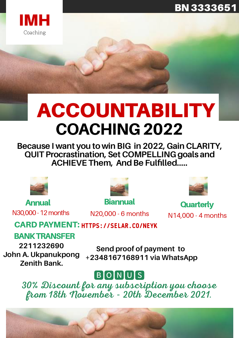 Accountability Coaching 2022