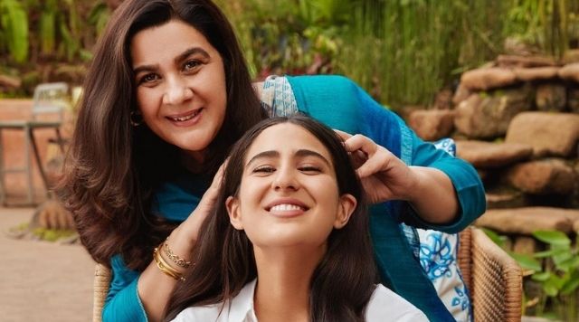 Sara Ali Khan Gets A Head Massage From Amrita Singh, Shared Her Adorable Picture With Ibrahim Ali Khan.