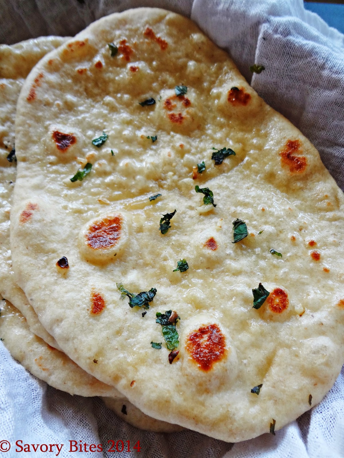 Mint Garlic Naan Savory Bites Recipes A Food Blog with Quick and