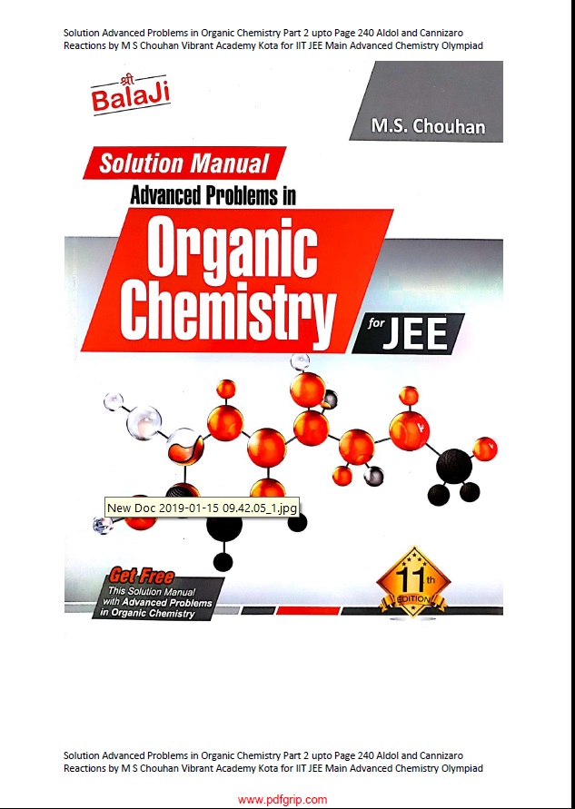 Solution Advanced Problems in Organic Chemistry ,11th Edition