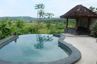 * sumber: www.niningwahyoe.com  Villa yang satu ini merupakan salah satu private villa yang ada di kota Jogja. Villa ini berdiri di Jl. Boulevard No. 7, Jl. Karangjati RT 07, Gedongan, Bangunjiwo, Kasihan, Bantul, Jogja dengan tanah yang cukup tinggi sehingga menyuguhkan pemandangan yang sangat indah bagi para tamunya.