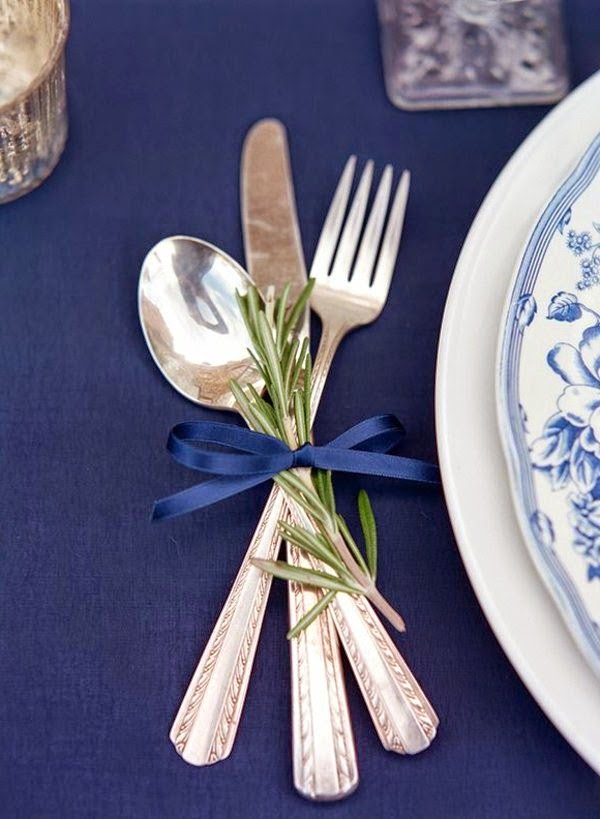 Table decoration in blue &#8211; fascinating ideas!