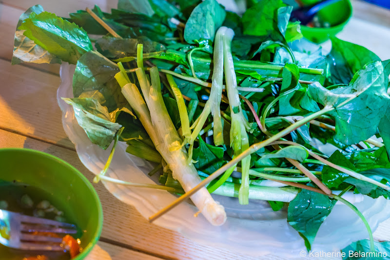 Raw Herbs Traditional Vietnamese Food